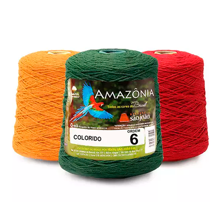 BARBANTE AMAZÔNIA Nº 6 - 600G - Textil São João | Casa Krysthal