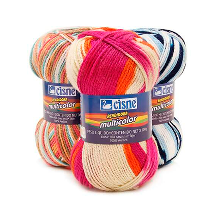 FIO CISNE RENDIDORA MULTICOLOR 100G