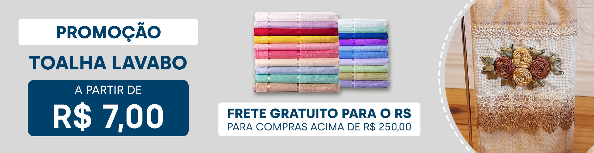 Toalha de Lavabo - Casa Krysthal